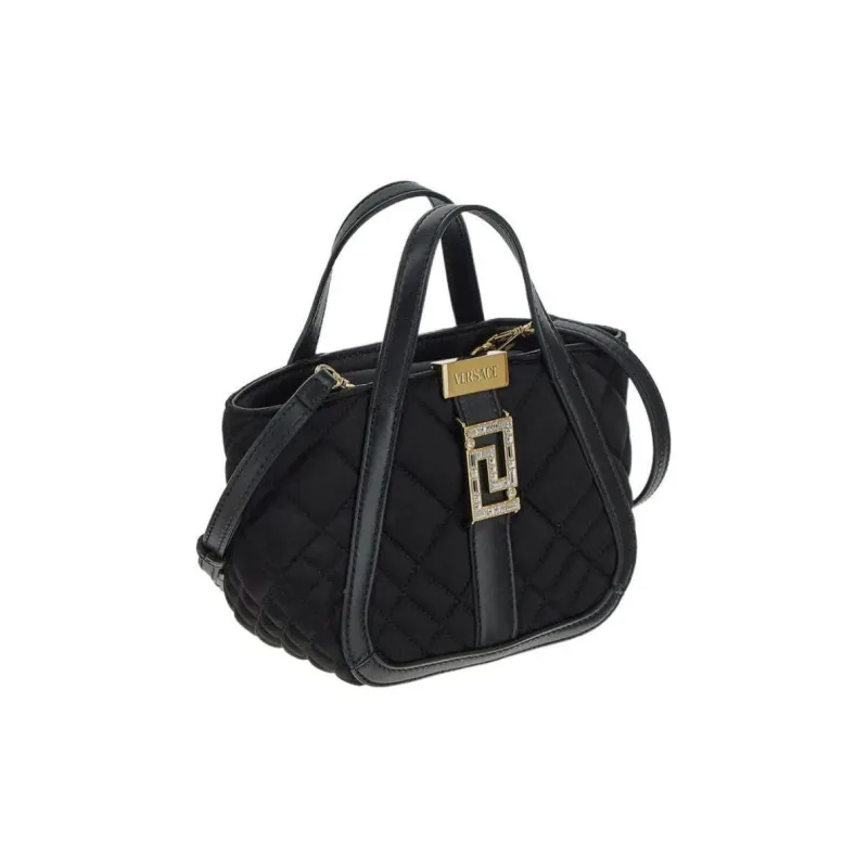 VERSACE Viscose Shoulder Bag, Crossbody Bag, Handbag Mini Women's Black-1
