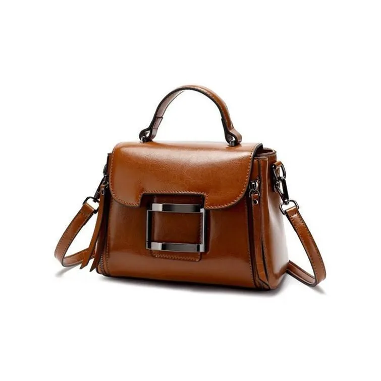 H YXIANG Cow Leather Bucket Bags Shoulder Bag Crossbody Bag Handbag Regular Women's Red/Black/Caramel-2