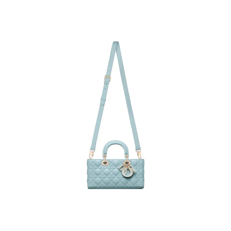 DIOR Lady D JOY Sheepskin Shoulder Bag, Crossbody Bag, Handbag Medium Size Women's Space Blue-2
