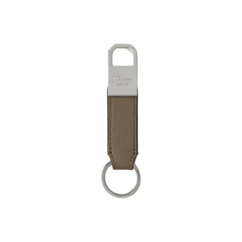 Mulberry Eggstone Grain Leather Key Ring Pouch Merch Small Size Women's Linen Green