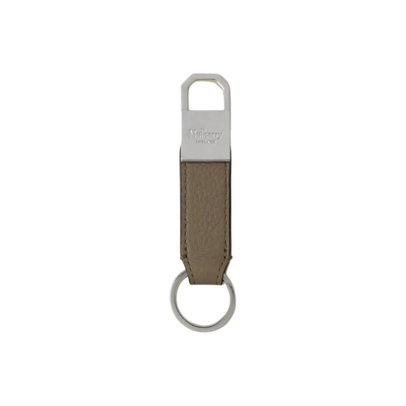 Mulberry Eggstone Grain Leather Key Ring Pouch Merch Small Size Women's Linen Green-0