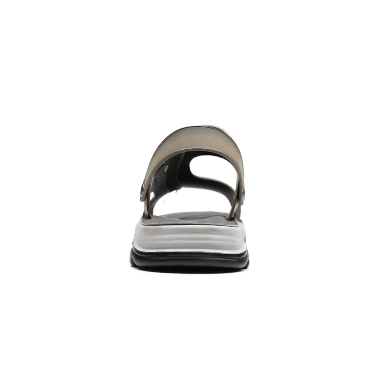 PAMATE Beach Sandals Men Brown/Gray-11