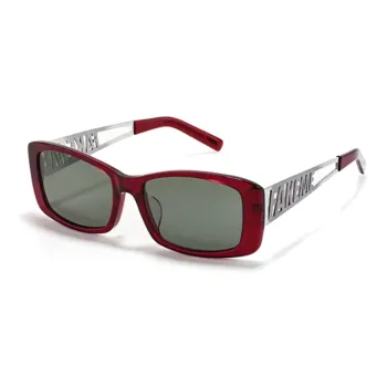Fakeme Plate Irregular Shape Eyeglass Frames Unisex Red