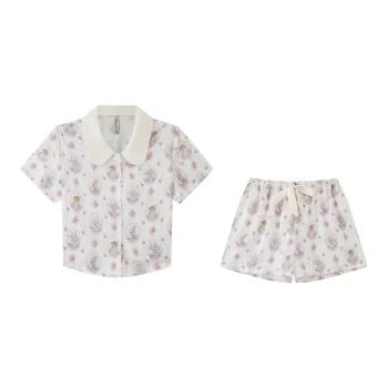 Kosrood Pajama Set Women's Bunny's Distant Ringing.