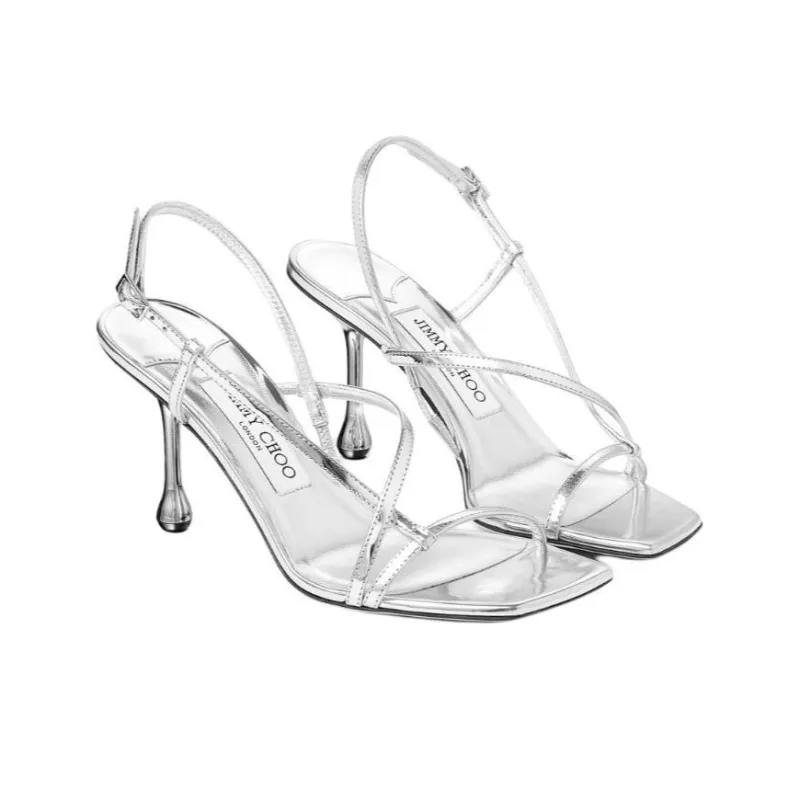 Jimmy Choo Etana 95 Metallic Sandals-2