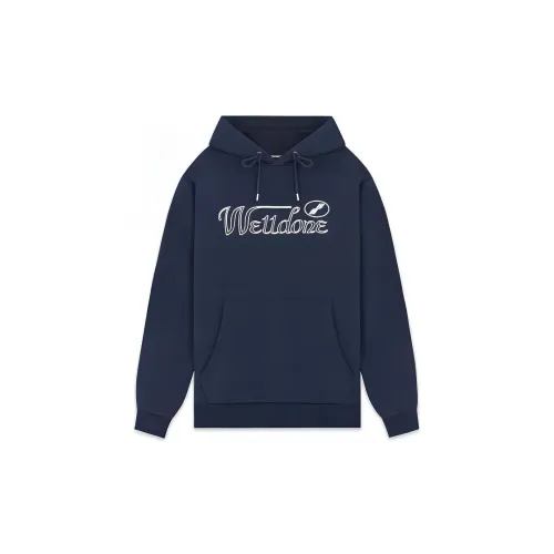 WE11DONE Sweatshirts Unisex Dark Blue