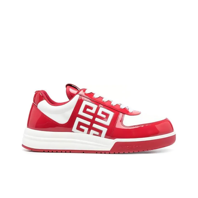 Givenchy G4 Low Top Casual Shoes Men's Red White-1