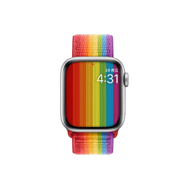 LeYu Apple Compatibility Watch Band Loopback Nylon Material-58