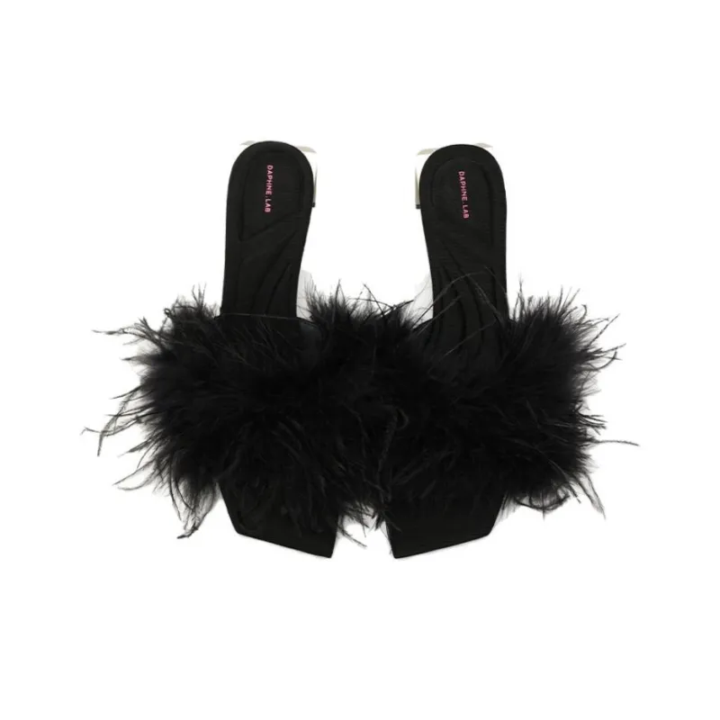 DAPHNE LAB Candy Series Slide Slippers Women's Black-2