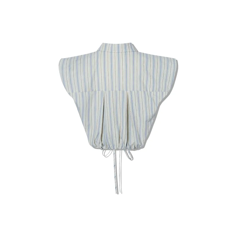 LA CRAWFISH Shirt Women's Blue White Stripes-1