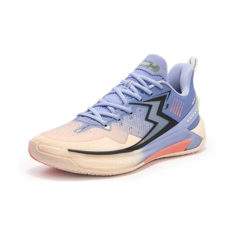361° BIG3 5.0 Quick Reverse Cushioning Anti Slip Wear Resistant Breathability Low Top Basketball Shoes Unisex Iris-1