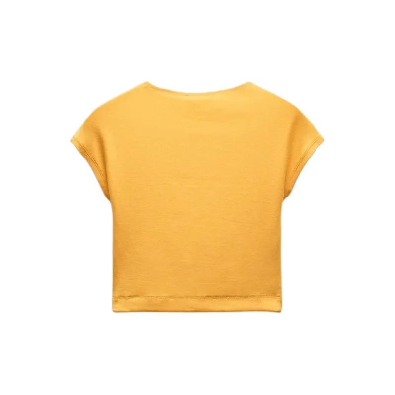 ZARA T-Shirt Women's Orange Red-1