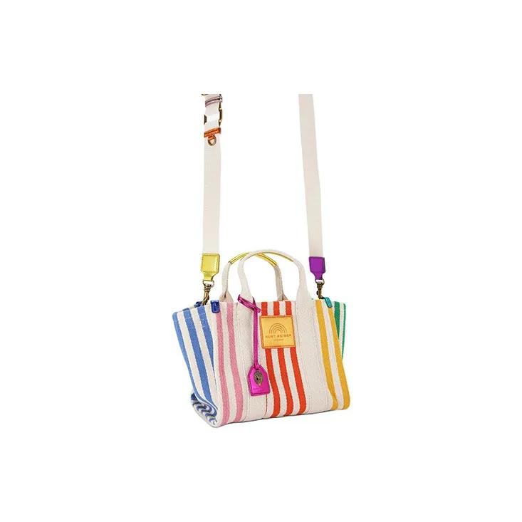 Kurt Geiger London Canvas Bag, Tote Bag, Shopping Bag, Handbag Trumpets Women's Beige & Multicolor-1