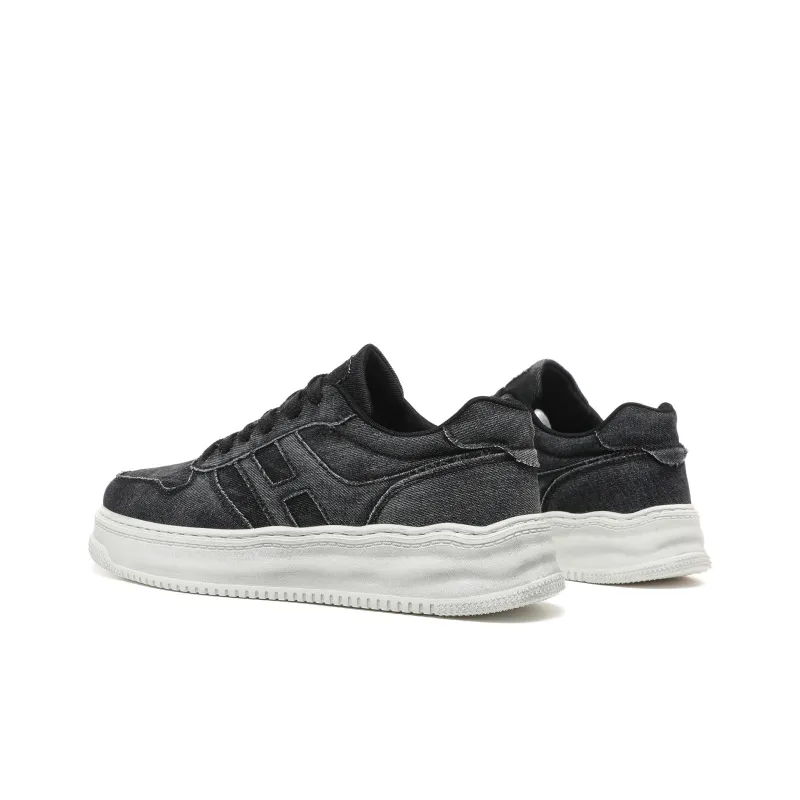 CEDAR HAN Canvas Shoes Unisex Low Top Blue-8