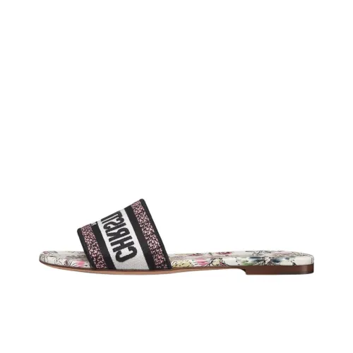 DIOR Dway Slide Slippers Women's Black Pink