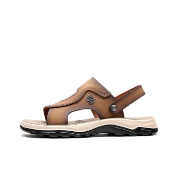 PAMATE Beach Sandals Men Brown/Gray