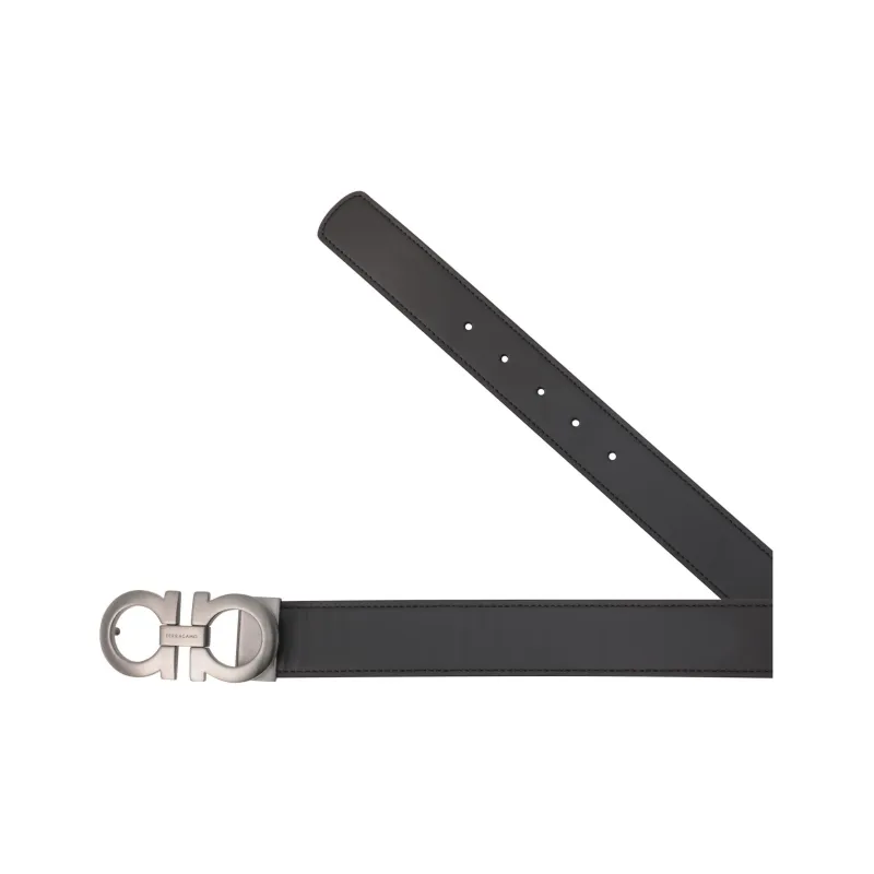 Ferragamo Reversible Gancini Buckle Belt-3