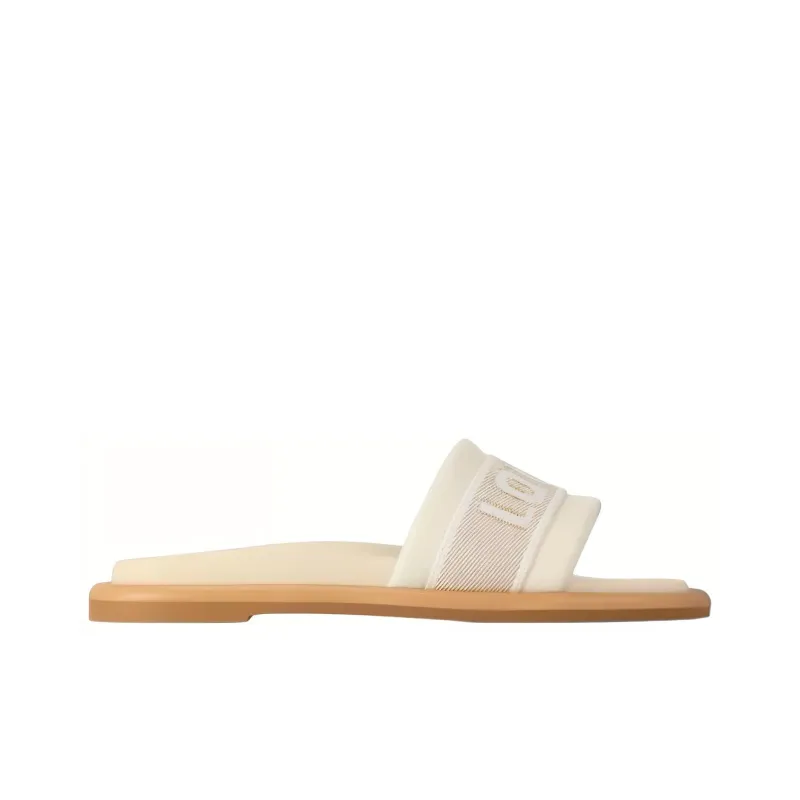 LOUIS VUITTON Bliss Slide Slippers Women's Beige-1