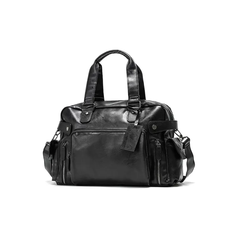 CARTELO PVC Crossbody Bags Handbags Regular Unisex Black-1