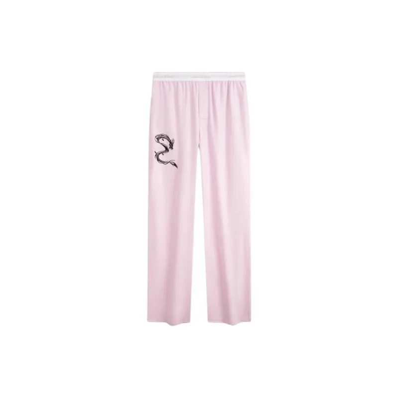 CALVIN KLEIN Pajama Pants Women's Velour Pink-0