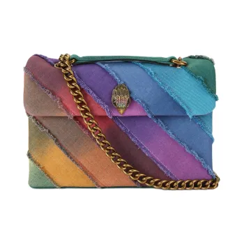 Kurt Geiger London Denim Shoulder Bag Crossbody Bag Large Size Women's Multicolor