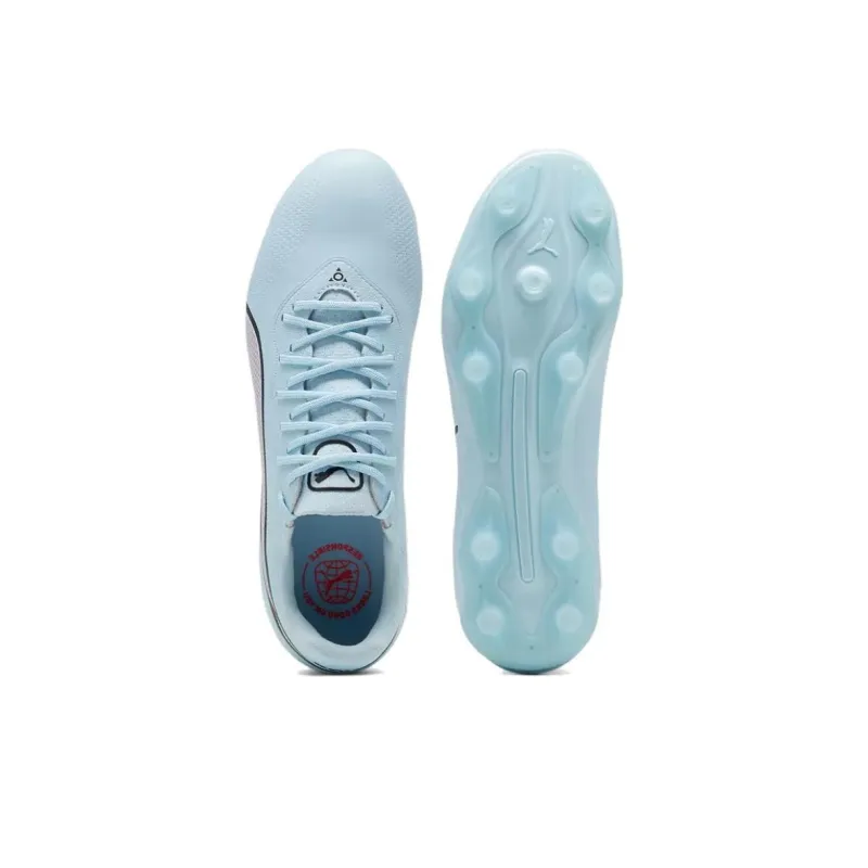 PUMA King Pro FG Rubber Long Studs Slip Resistant Soccer Shoes Women's Blue-3