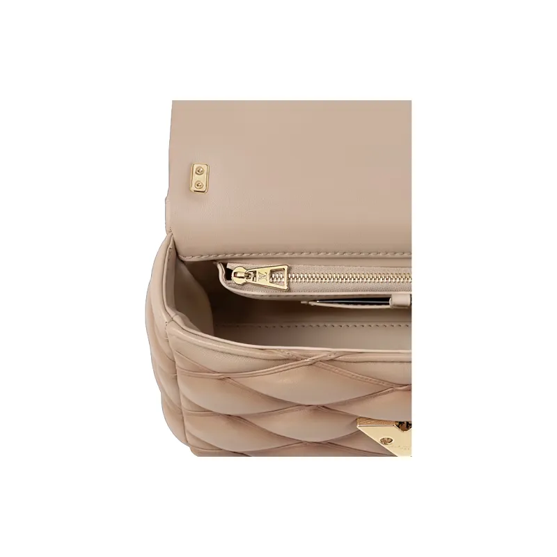LOUIS VUITTON Sheepskin One Shoulder Handbags Medium Size Women's Light Brown-3