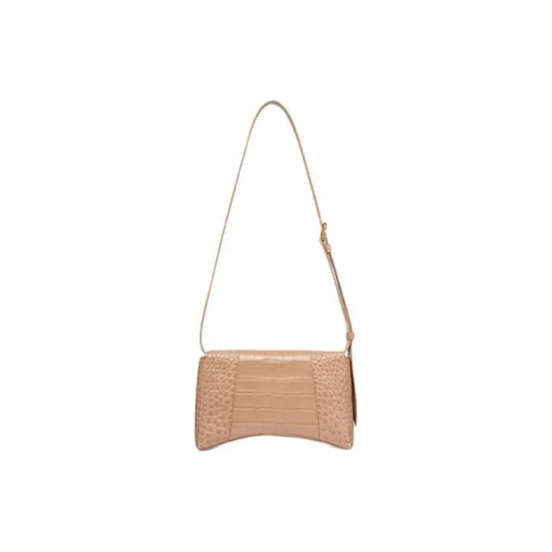 Balenciaga Downtown Cow Leather Crossbody Bag Shoulder Bag Women's Brown-3