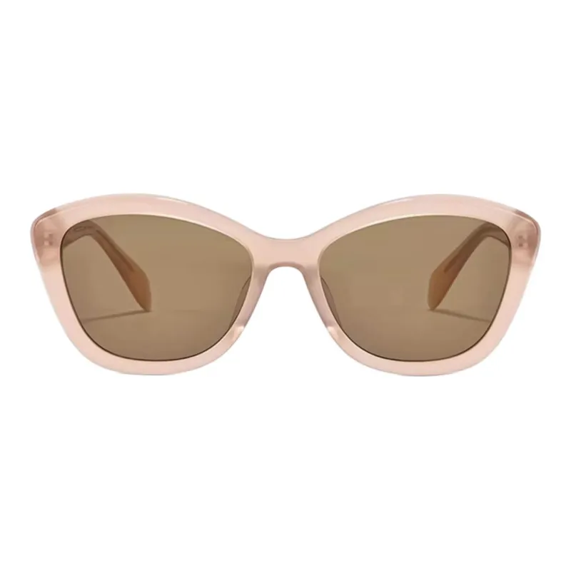 Fakeme Plate Frame Butterfly Sunglasses Unisex Nude-1