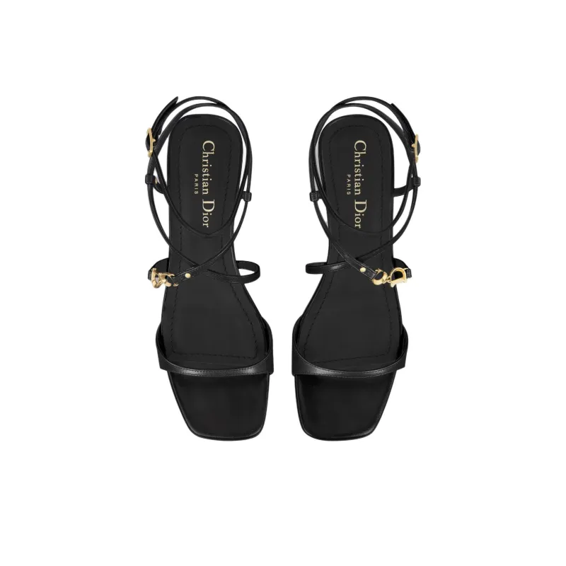 DIOR C'est Dior Strap Sandals 5cm Women's Black-4
