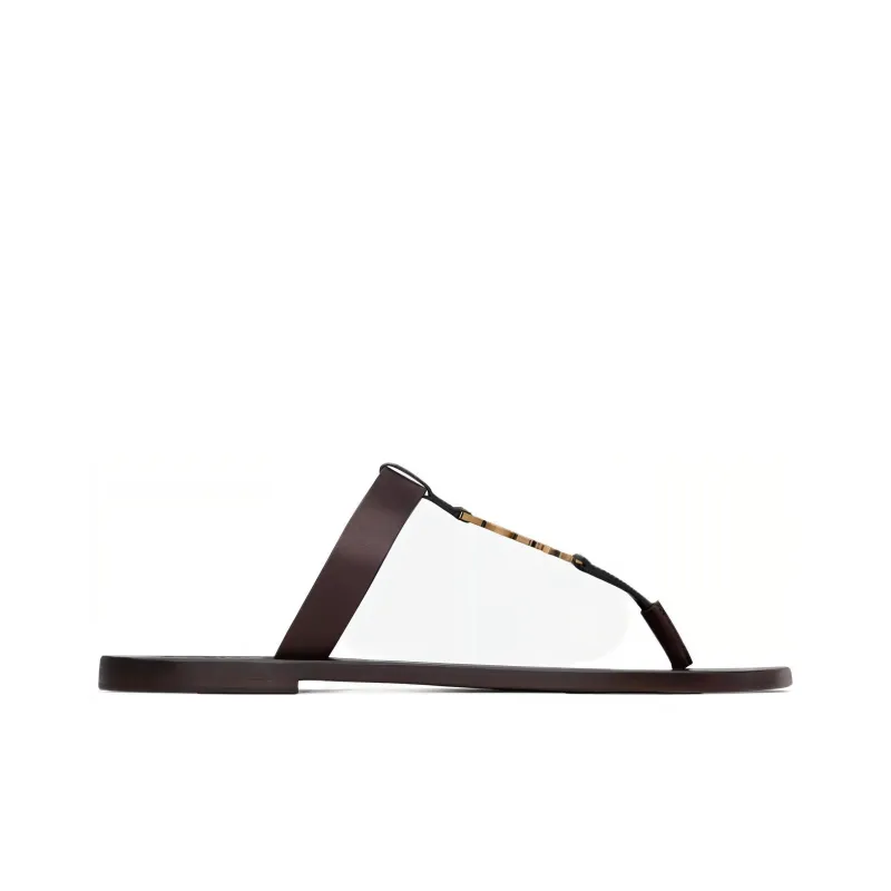 SAINT LAURENT Cassandre Logo Plaque Slides-1