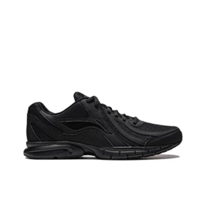 LiNing Anti Slip Wear Resistant Low Top Running Shoes Men's Black-1