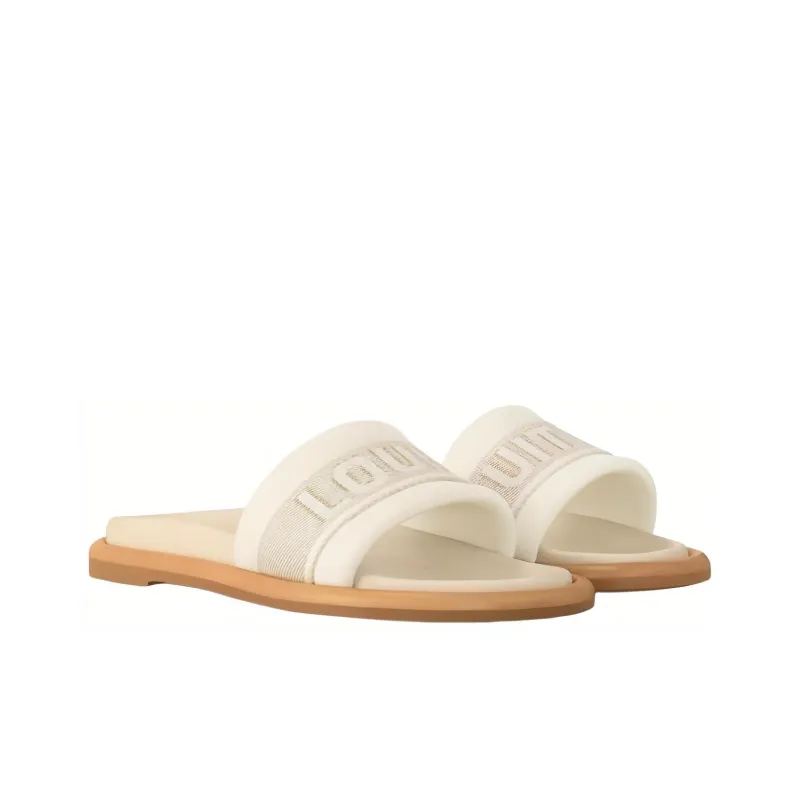 LOUIS VUITTON Bliss Slide Slippers Women's Beige-3