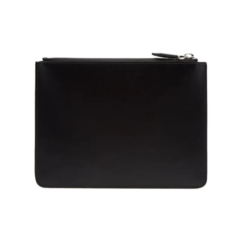 Givenchy Cow Leather Zip Coin Purse, Clutch Trumpets Men's Black-3