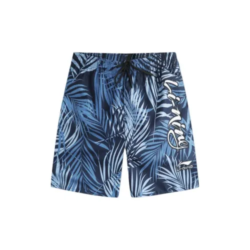 LINING Beach Shorts Men Tropical Rainforest