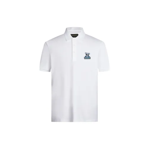 MANGANO Bear Series Polo Shirts Men White