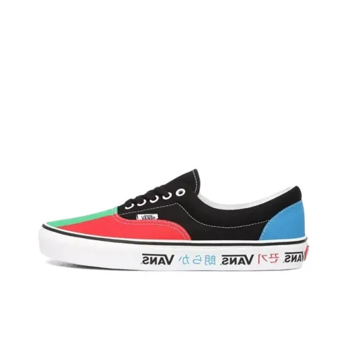 Vans Era Skateboard Shoes Unisex Low-Top Black/Red/Green