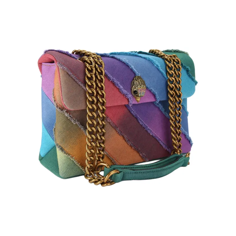 Kurt Geiger London Denim Shoulder Bag Crossbody Bag Large Size Women's Multicolor-1