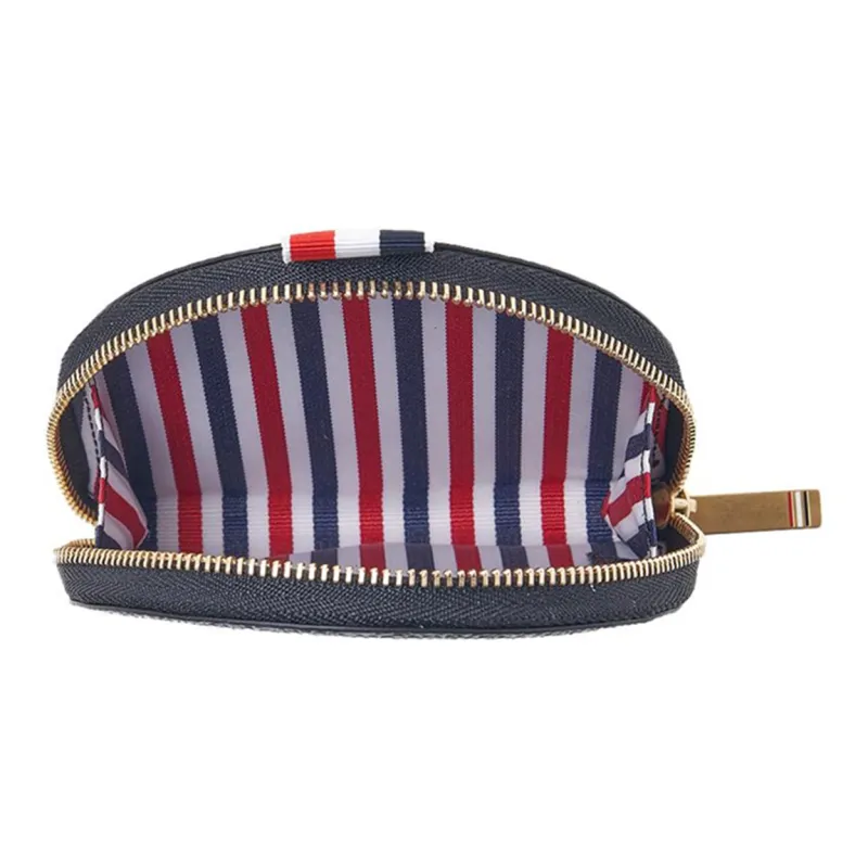 THOM BROWNE· Calfskin Wallet Coin Purse Trumpets Women's Black-4