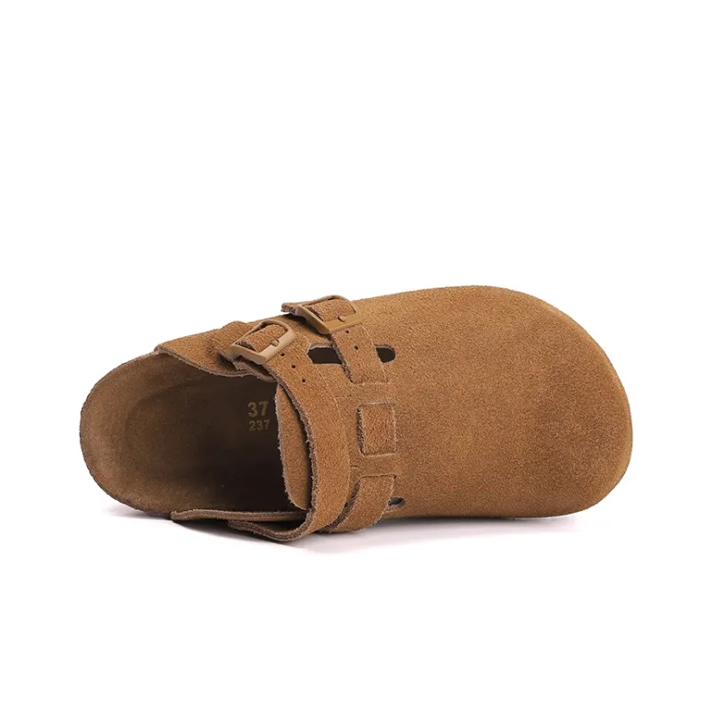 Khadgar Mules Slip on Shoes With Partial Coverage, Reversible, Birkenstock, Cork Soft Sole Closed Toe Slippers Unisex-9