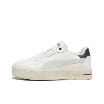 PUMA Cali Court Jeu Anti Slip Wear Resistant Low Top Skateboard Shoes Women's Ecru