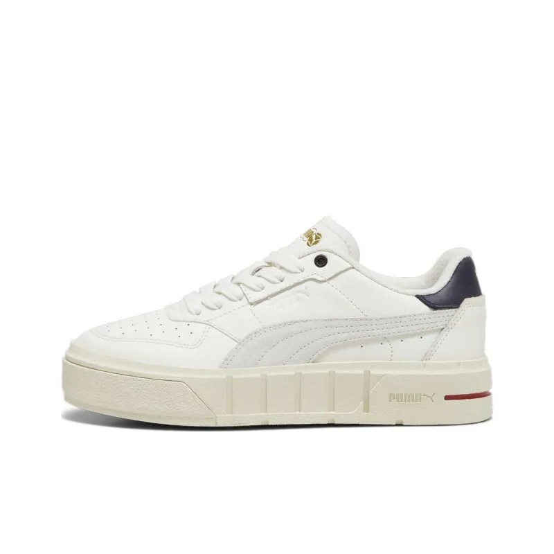 PUMA Cali Court Jeu Anti Slip Wear Resistant Low Top Skateboard Shoes Women's Ecru-0