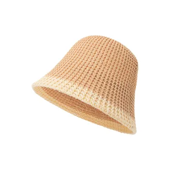 BAIJUAN Straw Woven Polyester Bucket Hats Unisex