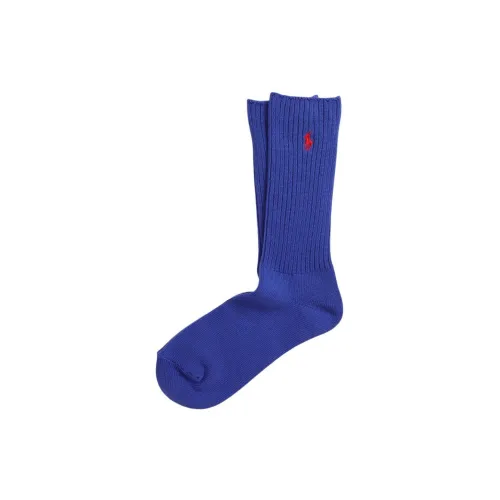 Polo Ralph Lauren SS24 Knee-High Socks Men's 1 Pack Blue