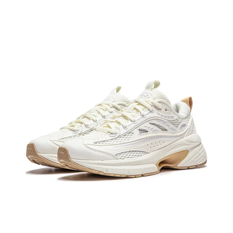 LiNing Comet LITE Cushioning Anti Slip And Wear Resistant Rebound Low Top Casual Shoes Women's Ivory-2