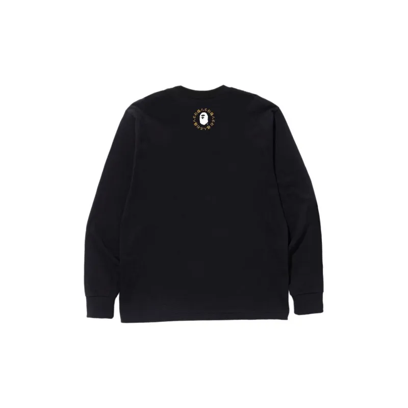 Bape Kanji Logo Asnka L/S Tee-3