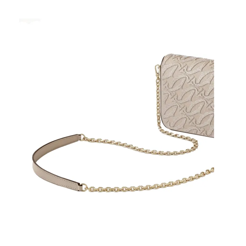 CARTIER C De Cartier Collection Calfskin Shoulder Bag Crossbody Bag Mini Women's Beige-1