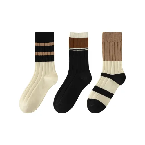 XXLLG Mid Calf Socks Women's 3 Pack
