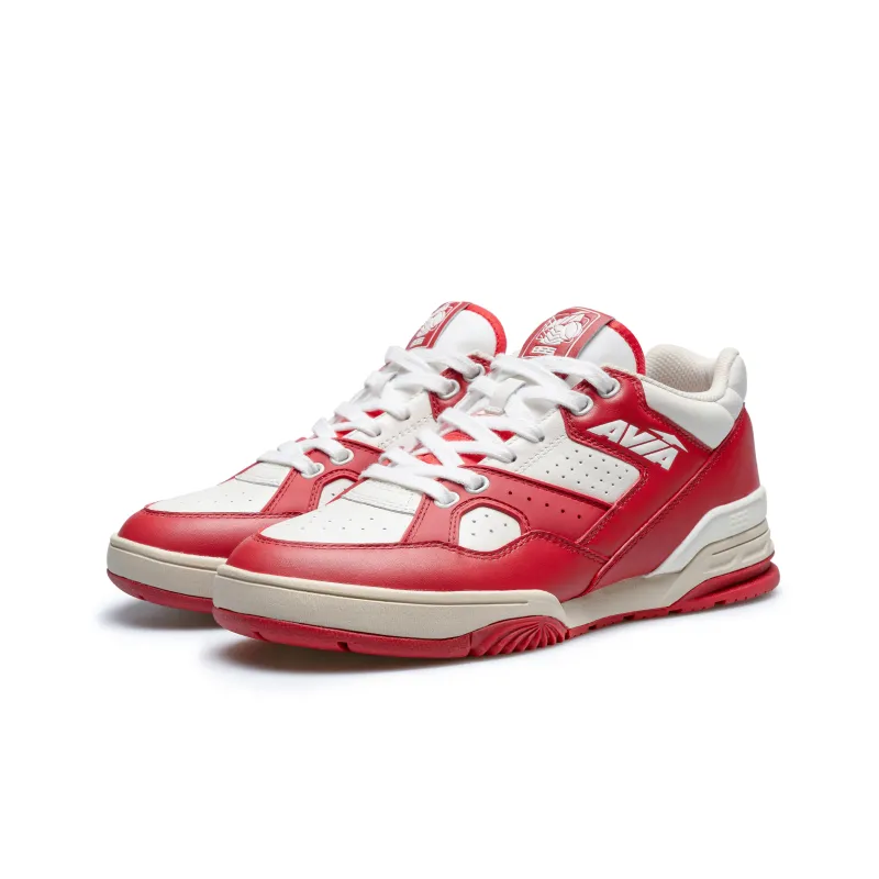 AVIA 855L Series Cushioning Wear Resistant Low Top Vintage Basketball Shoes Men's Red White-2