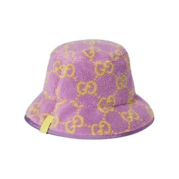 GUCCI Sponge Bucket Hats Unisex Purple